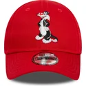 verstellbare-rote-gebogene-kappe-fur-jungen-9forty-silvester-looney-tunes-von-new-era
