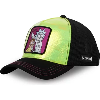 Capslab Rick and Morty OPE Green and Black Trucker Hat
