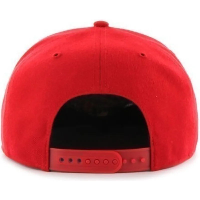 shapka-ploska-chervena-snapbek-na-new-york-yankees-mlb-ot-47-brand