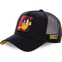 sort-trucker-kasket-til-dreng-daffy-duck-kiddaf1-looney-tunes-fra-capslab