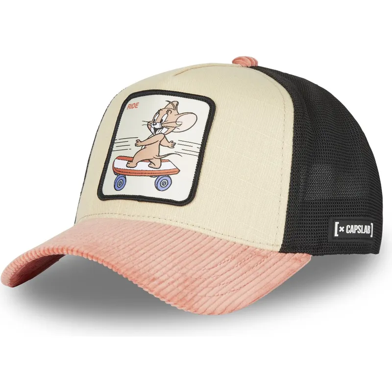 capslab-looney-tunes-jerry-ride-rid-mehrfarbige-trucker-kappe