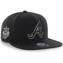 shapka-ploska-cherna-snapbek-na-atlanta-braves-mlb-ot-47-brand