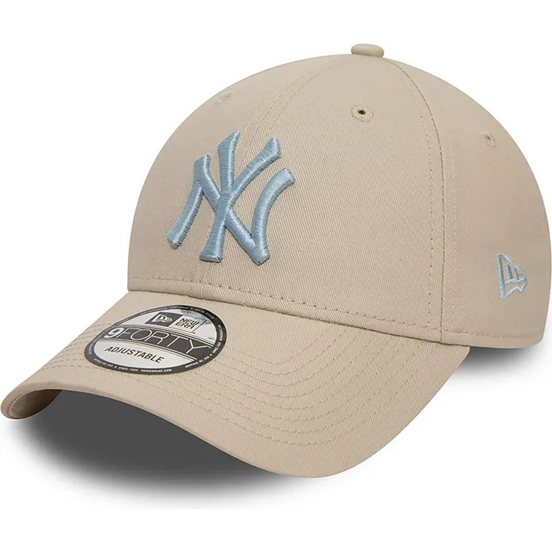 shapka-izvita-bezhov-reguliruem-9forty-league-essential-na-new-york-yankees-mlb-ot-new-era