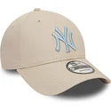 shapka-izvita-bezhov-reguliruem-9forty-league-essential-na-new-york-yankees-mlb-ot-new-era