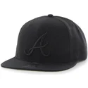 shapka-ploska-cherna-snapbek-na-atlanta-braves-mlb-ot-47-brand