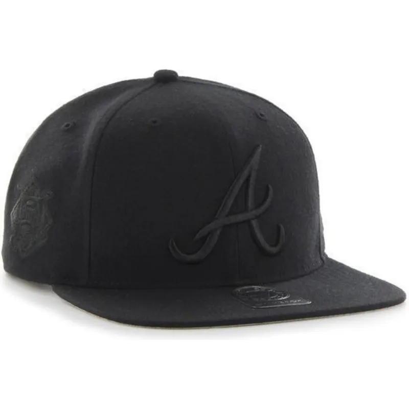 shapka-ploska-cherna-snapbek-na-atlanta-braves-mlb-ot-47-brand shapka-ploska-cherna-snapbek-na-atlanta-braves-mlb-ot-47-brand