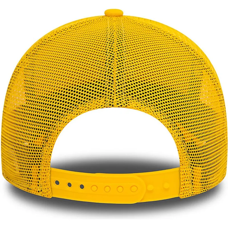 gelbe-trucker-cap-a-frame-league-essential-der-new-york-yankees-mlb-von-new-era