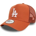 braune-trucker-cap-a-frame-league-essential-los-angeles-dodgers-mlb-von-new-era