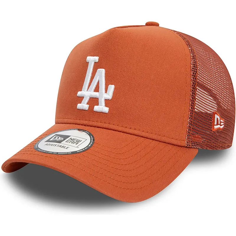 shapka-izvita-traker-kafyav-snapbek-a-frame-league-essential-na-los-angeles-dodgers-mlb-ot-new-era