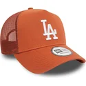 braune-trucker-cap-a-frame-league-essential-los-angeles-dodgers-mlb-von-new-era