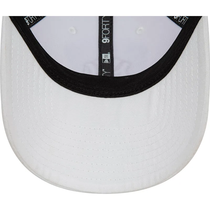 9forty-repreve-new-york-yankees-mlb-outline-verstellbare-weisse-kappe-mit-gebogenem-schirm-von-new-era