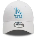shapka-izvita-byala-reguliruem-9forty-team-outline-na-los-angeles-dodgers-mlb-ot-new-era