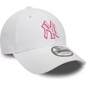 gorra-curva-blanca-ajustable-con-logo-rosa-9forty-team-outline-de-new-york-yankees-mlb-de-new-era