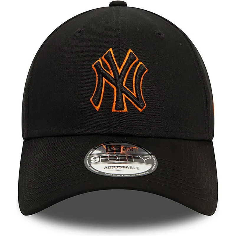 shapka-izvita-cherna-reguliruem-9forty-team-outline-na-new-york-yankees-mlb-ot-new-era