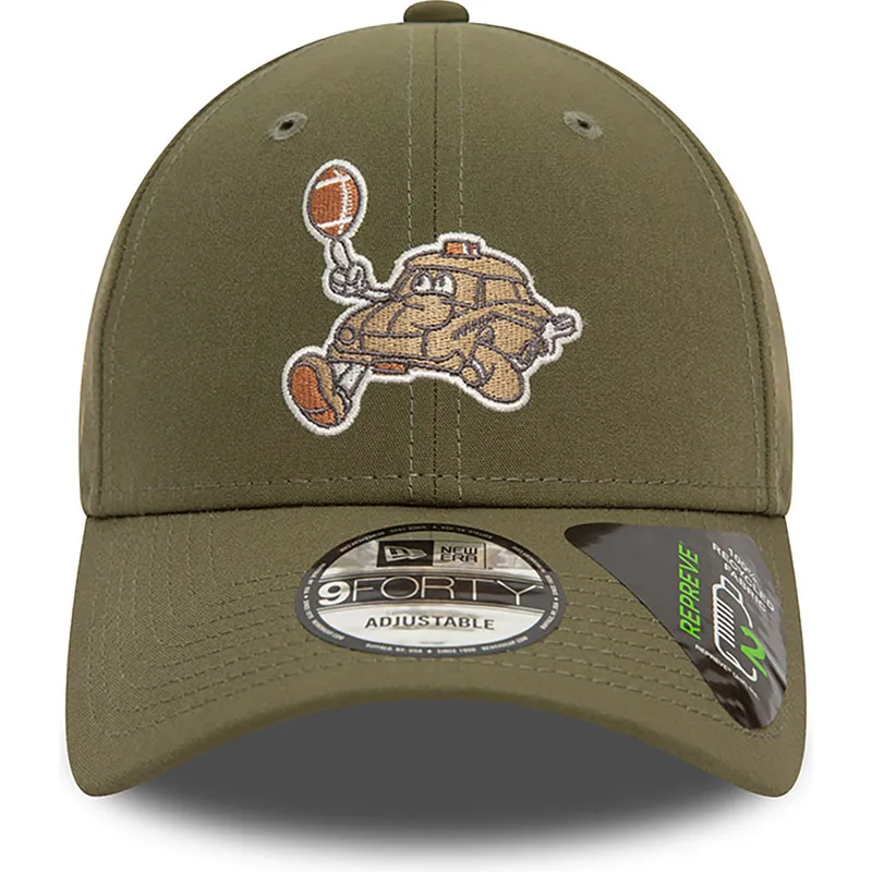 justerbar-gron-buet-kasket-9forty-repreve-football-taxi-fra-new-era