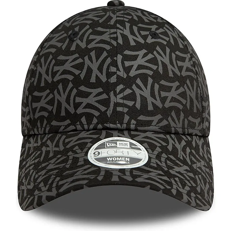 shapka-izvita-cherna-reguliruem-9forty-monogram-na-new-york-yankees-mlb-ot-new-era