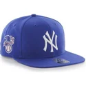 shapka-ploska-sinya-snapbek-na-new-york-yankees-mlb-ot-47-brand