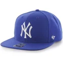 shapka-ploska-sinya-snapbek-na-new-york-yankees-mlb-ot-47-brand