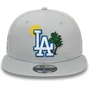 los-angeles-dodgers-mlb-new-era-9fifty-sommer-icon-graue-snapback-kappe