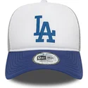 casquette-trucker-grise-et-bleue-a-frame-logo-los-angeles-dodgers-mlb-new-era