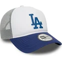 casquette-trucker-grise-et-bleue-a-frame-logo-los-angeles-dodgers-mlb-new-era