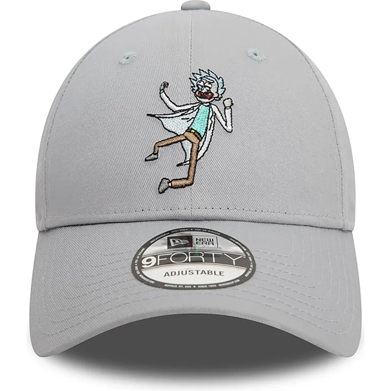 shapka-izvita-siv-reguliruem-9forty-character-na-rick-sanchez-rick-morty-ot-new-era