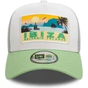 new-era-a-frame-summer-cities-and-beaches-ibiza-white-and-green-trucker-hat