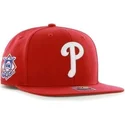 shapka-ploska-chervena-snapbek-na-philadelphia-phillies-mlb-ot-47-brand