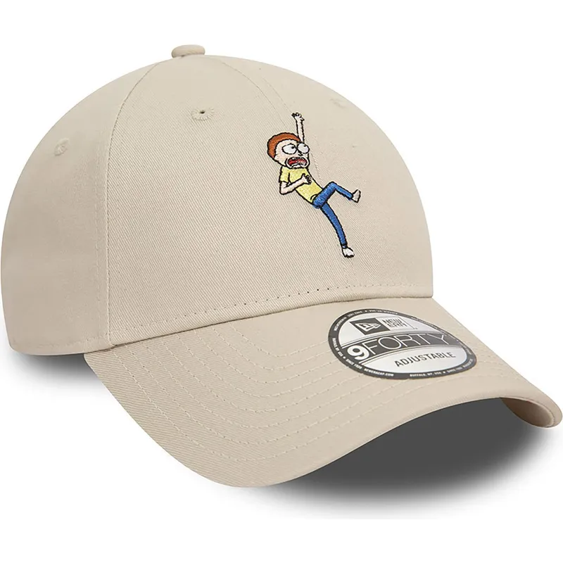 shapka-izvita-bezhov-reguliruem-9forty-character-na-morty-smith-rick-morty-ot-new-era