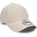 beige-verstellbare-9forty-flawless-kappe-mit-gebogenem-schirm-von-den-new-york-yankees-mlb-von-new-era