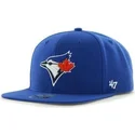 casquette-plate-bleue-snapback-avec-logo-de-la-mascote-des-toronto-blue-jays-mlb-sure-shot-47-brand