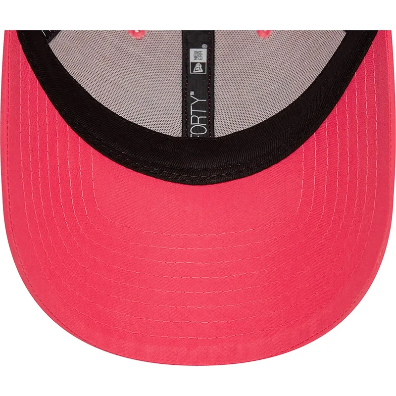 rosa-verstellbare-curved-cap-9forty-flawless-der-new-york-yankees-mlb-von-new-era