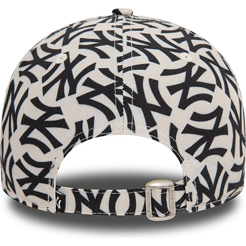 gebogene-beige-und-schwarze-verstellbare-kappe-9forty-monogram-von-new-york-yankees-mlb-von-new-era gebogene-beige-und-schwarze-verstellbare-kappe-9forty-monogram-von-new-york-yankees-mlb-von-new-era