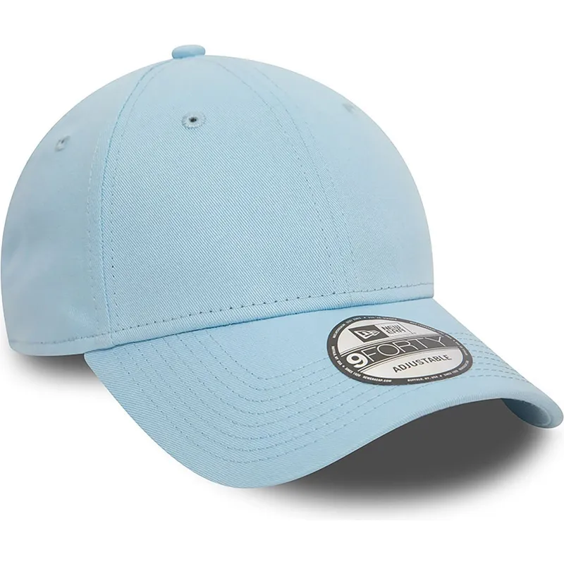 hellblaue-verstellbare-curved-cap-9forty-essential-von-new-era