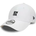 casquette-courbee-blanche-ajustable-9forty-new-era