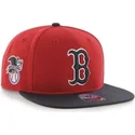 shapka-ploska-chervena-snapbek-na-boston-red-sox-mlb-ot-47-brand