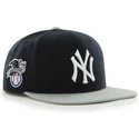 shapka-ploska-tmnosin-snapbek-na-new-york-yankees-mlb-ot-47-brand