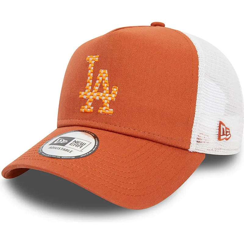 shapka-izvita-traker-kafyav-snapbek-a-frame-seasonal-infill-na-los-angeles-dodgers-mlb-ot-new-era