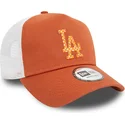 shapka-izvita-traker-kafyav-snapbek-a-frame-seasonal-infill-na-los-angeles-dodgers-mlb-ot-new-era