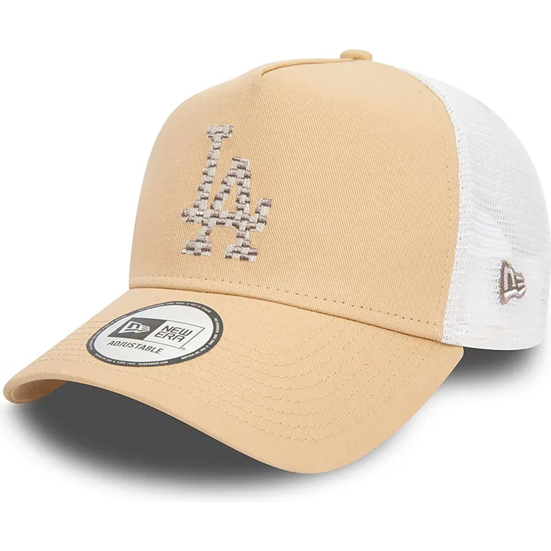 shapka-izvita-traker-kafyav-snapbek-a-frame-seasonal-infill-na-los-angeles-dodgers-mlb-ot-new-era
