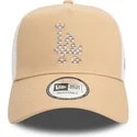 shapka-izvita-traker-kafyav-snapbek-a-frame-seasonal-infill-na-los-angeles-dodgers-mlb-ot-new-era