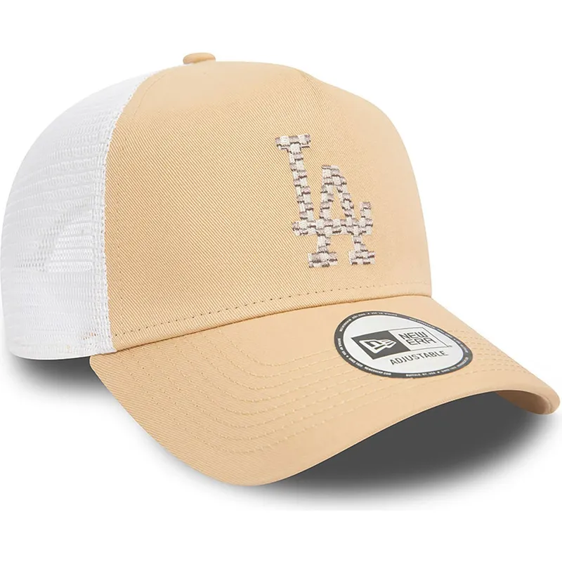 shapka-izvita-traker-kafyav-snapbek-a-frame-seasonal-infill-na-los-angeles-dodgers-mlb-ot-new-era