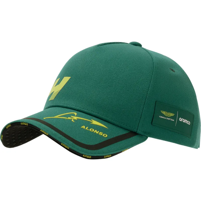 shapka-izvita-zelena-reguliruema-tech-aston-martin-f1-team-x-kimoa-na-aston-martin-formula-1-ot-kimoa