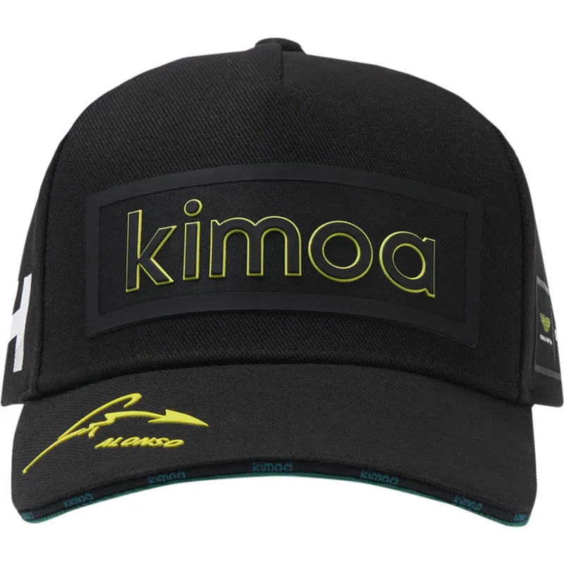 shapka-izvita-cherna-reguliruem-patch-aston-martin-f1-team-x-kimoa-na-aston-martin-formula-1-ot-kimoa