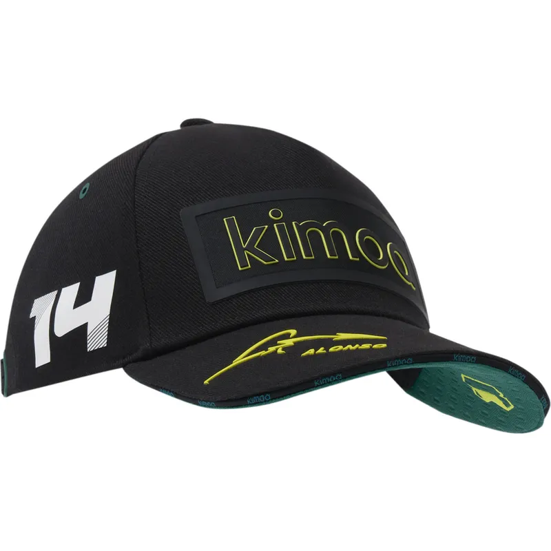 shapka-izvita-cherna-reguliruem-patch-aston-martin-f1-team-x-kimoa-na-aston-martin-formula-1-ot-kimoa