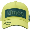 gorra-curva-amarilla-y-verde-ajustable-patch-aston-martin-f1-team-x-kimoa