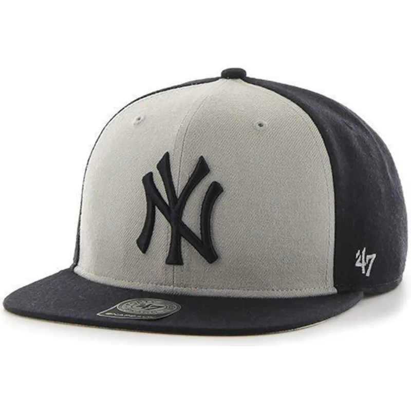 shapka-ploska-tmnosin-snapbek-na-new-york-yankees-mlb-ot-47-brand