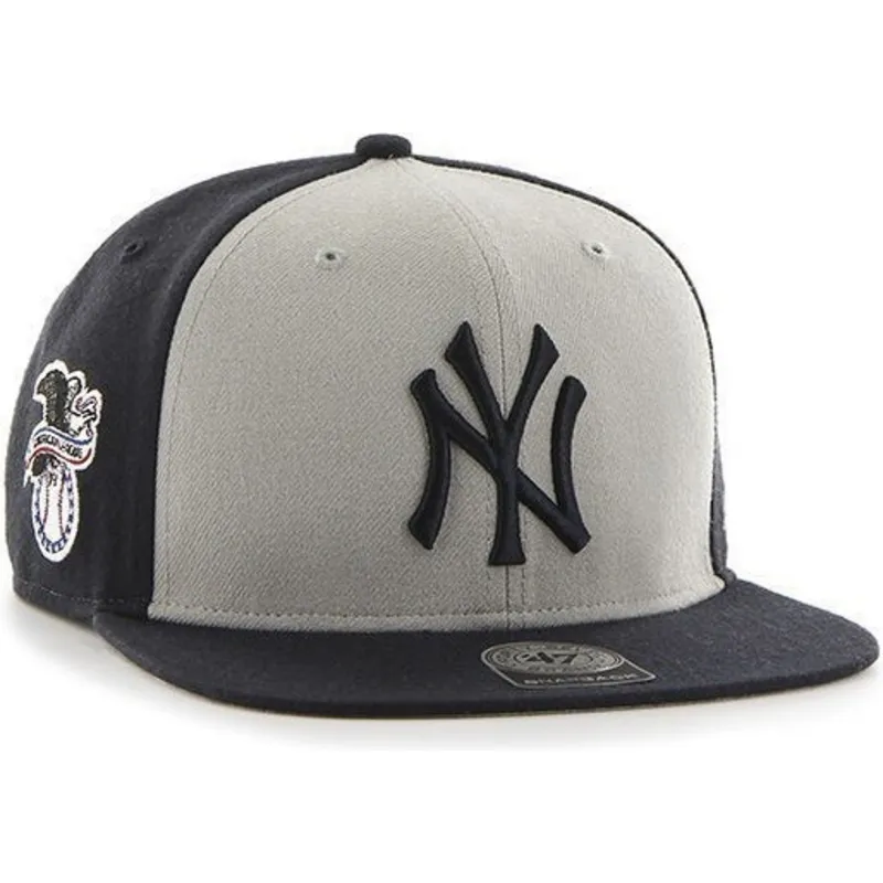 shapka-ploska-tmnosin-snapbek-na-new-york-yankees-mlb-ot-47-brand