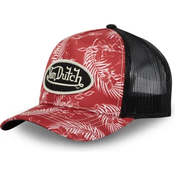 Шапка извита тракер червена снапбек TRO CT от Von Dutch