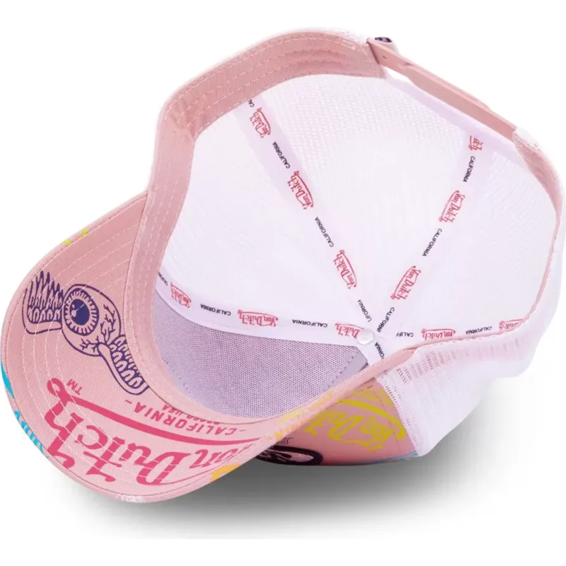 lyserod-og-hvid-trucker-kasket-le-pou-fra-von-dutch